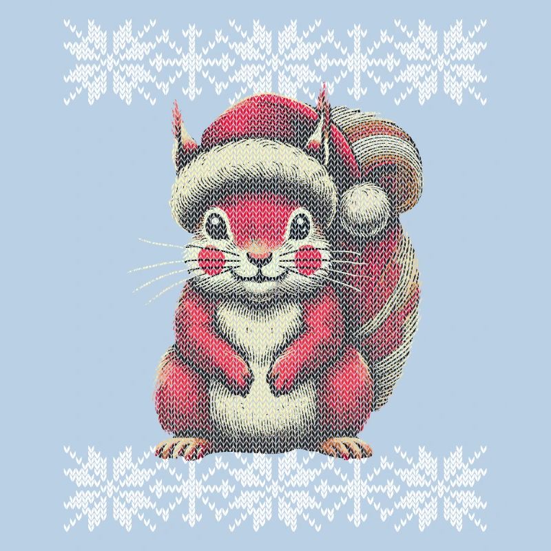Christmas squirrel with cap