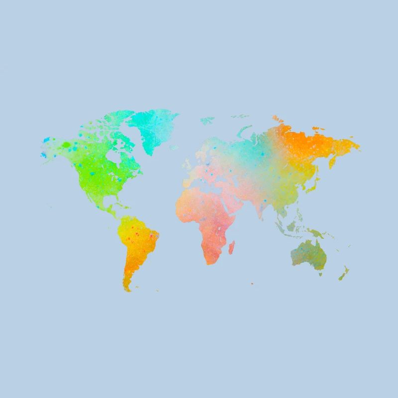 Spray Paint World Map