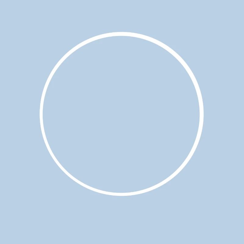 White circle frame