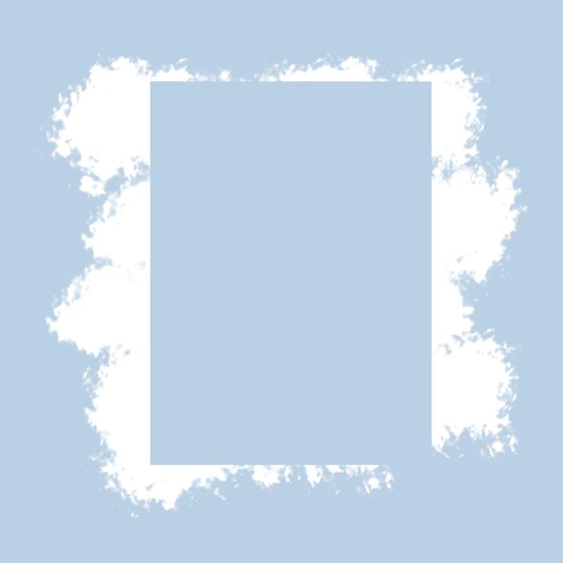 Fond blanc Décoration de forme rectangulaire