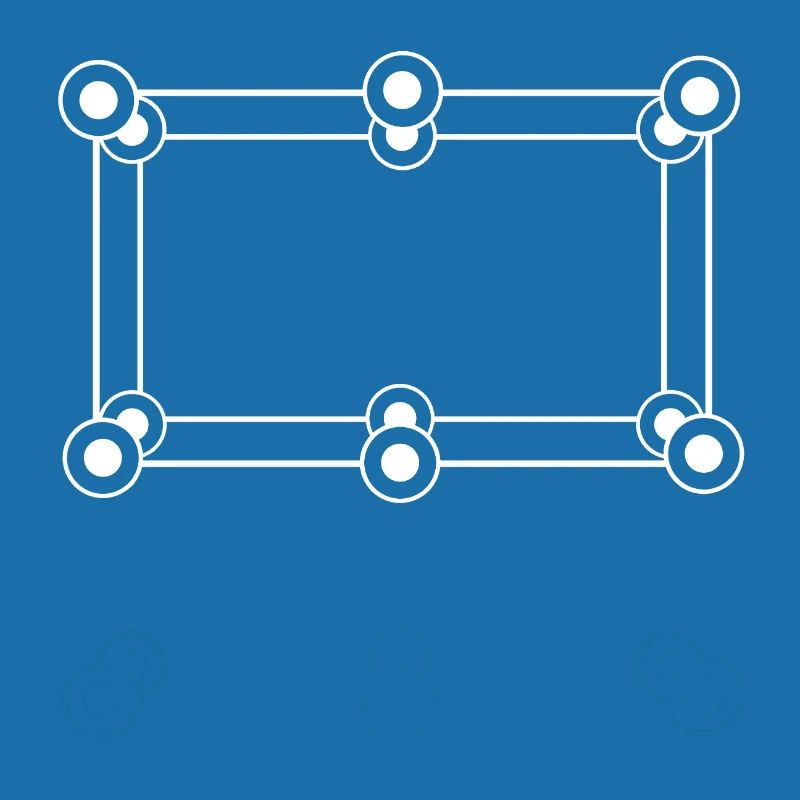 Futuristic frame with circles points