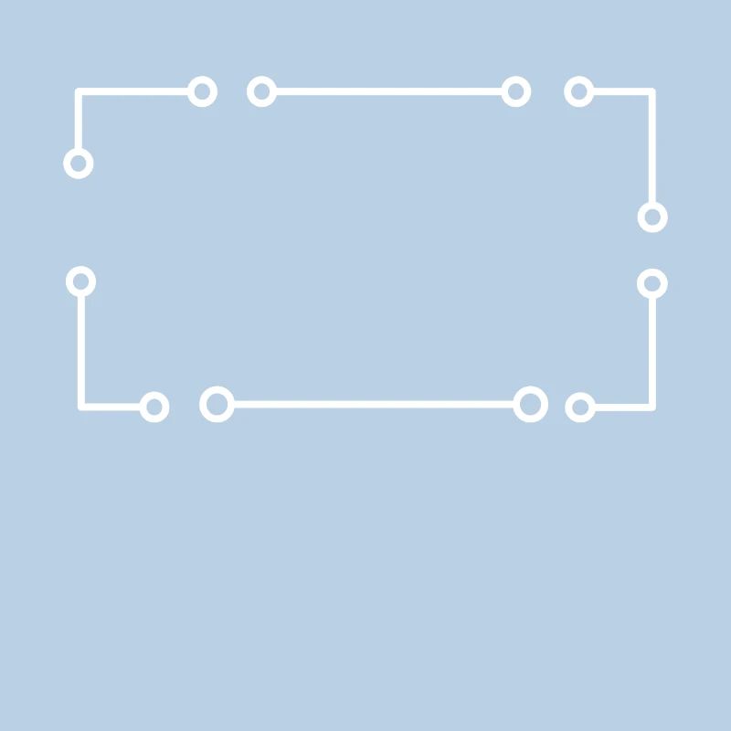 Simple frame in white rectangle