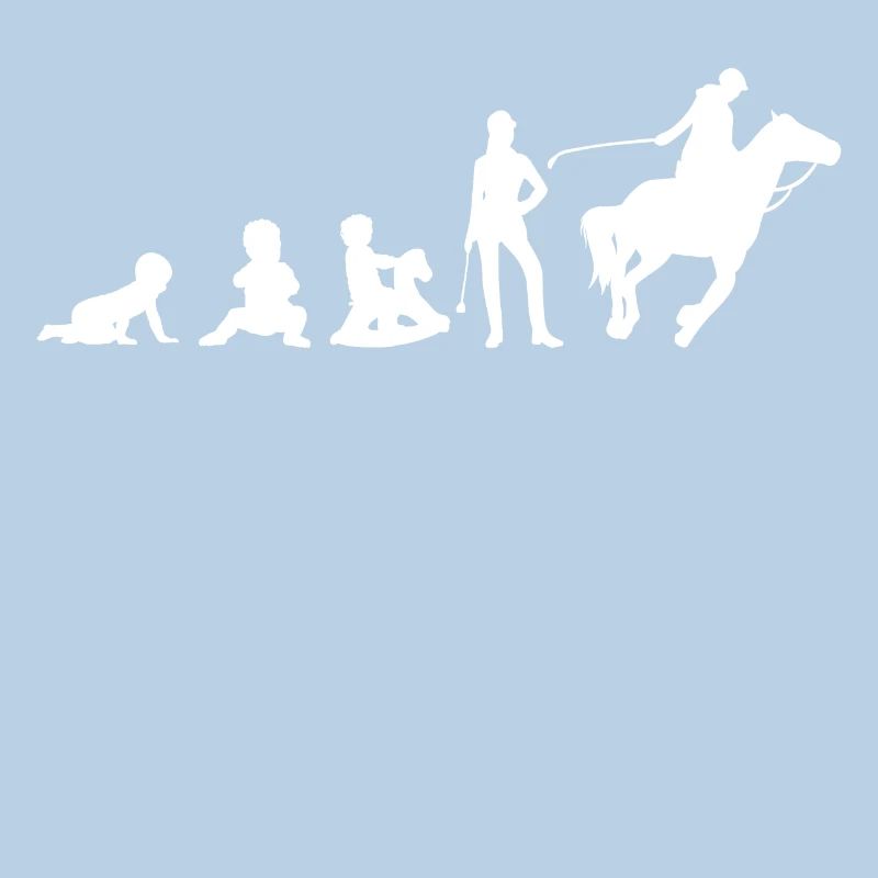 Evolution Das Leben ist besser mit Pferdedesign