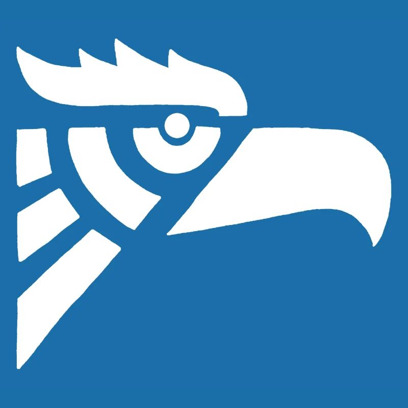 Aztec white eagle head