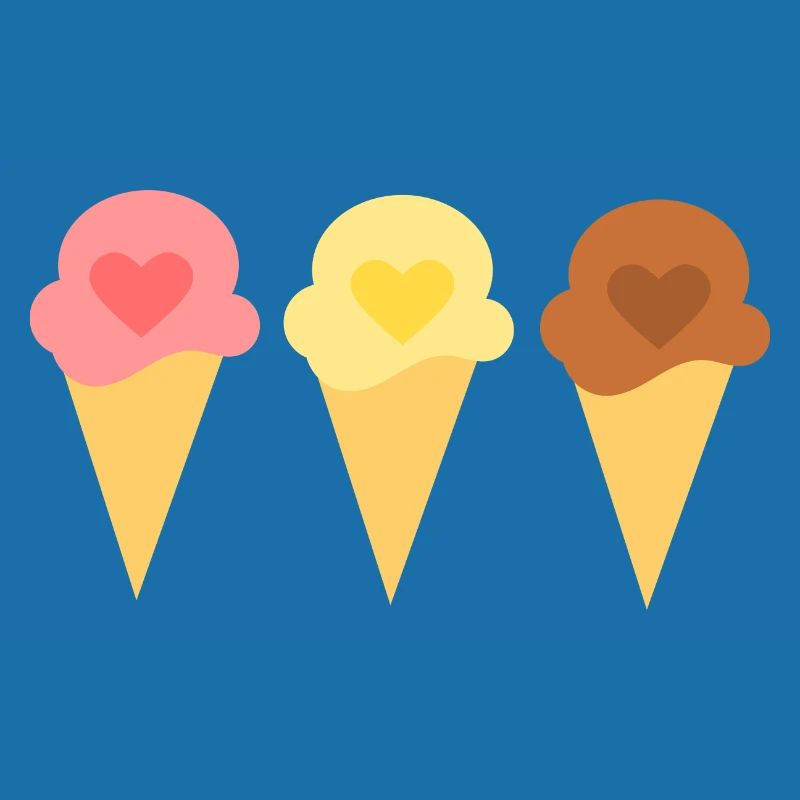 Eis Herz Eiscreme Erdbeereis Eisdiele Geschenk