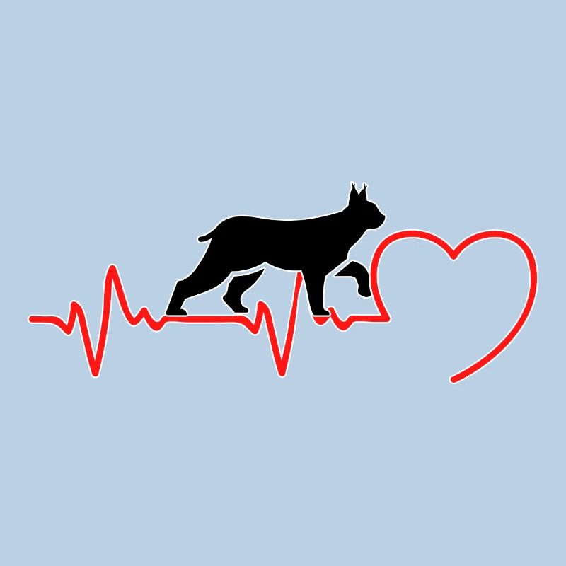 Der Luchs Katze ein Herzschlag in Liebe