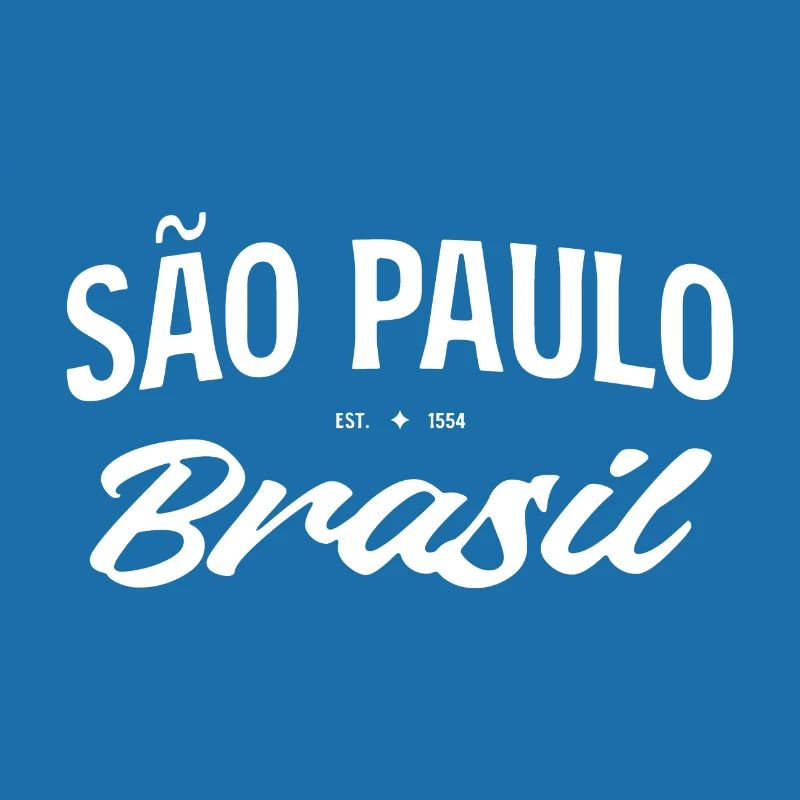 Script rétro de São Paulo Brasil