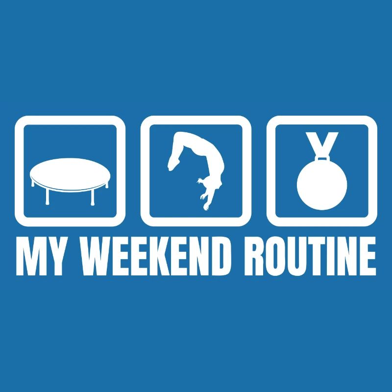 Trampolin Wochenendroutine