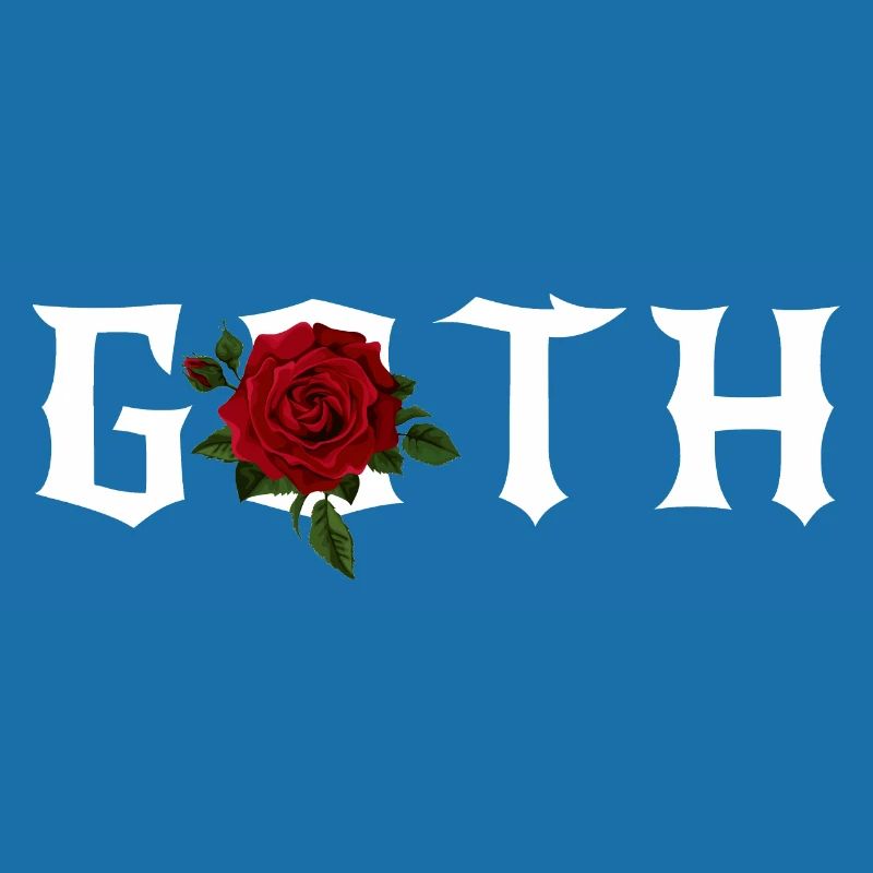 Goth, Gothic Theme with a Red Rose