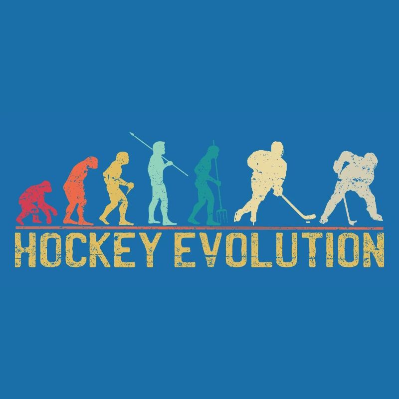Hockey Evolution Silhouette Design