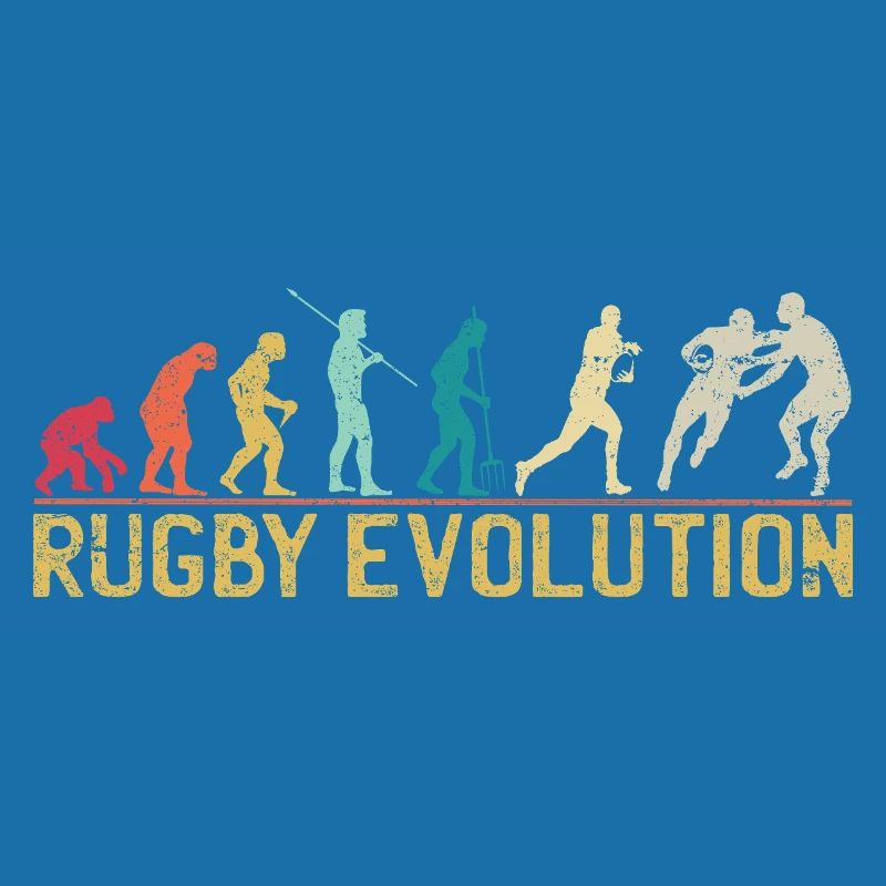 Rugby Evolution Silhouette Design