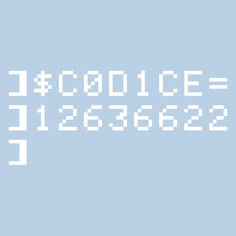 C0D1CE Codice 8-Bit Esadecimale Code Nerd Pix