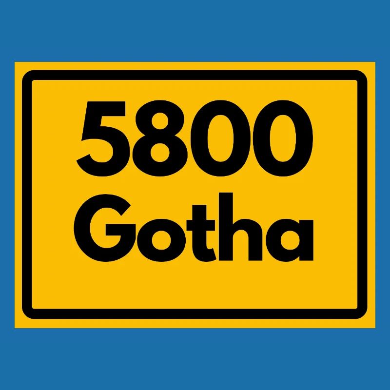 OLD POSTCODE 5800 GOTHA HEIMATSTOLZ ORIGINAL