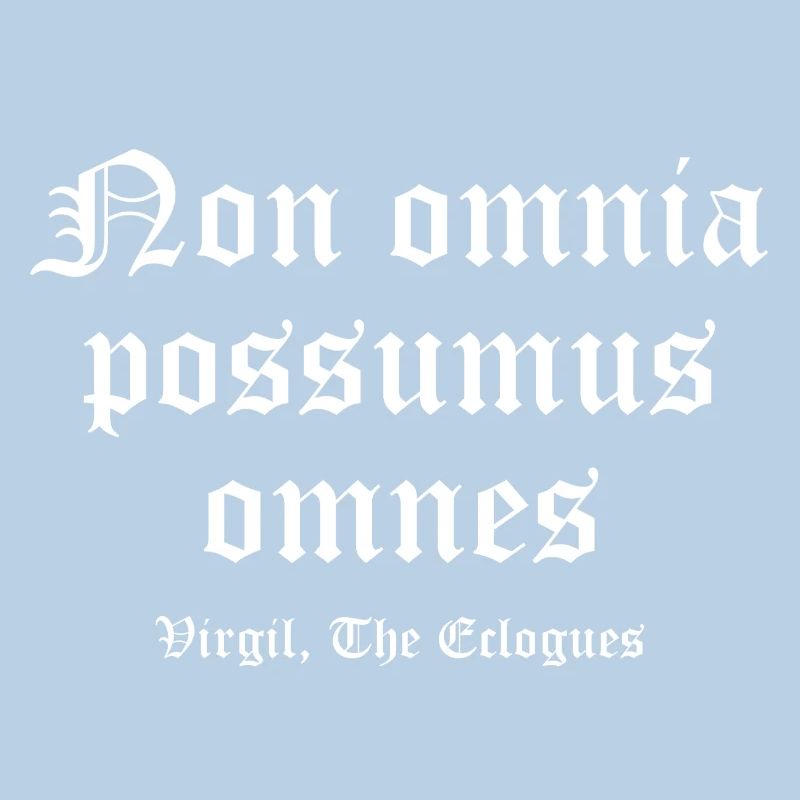 Non omnia possumus Gothic Tee
