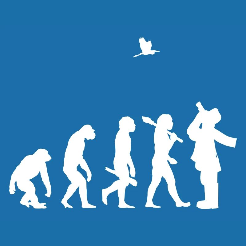 evolution Vogelbeobachter ornithologie Geschenk i