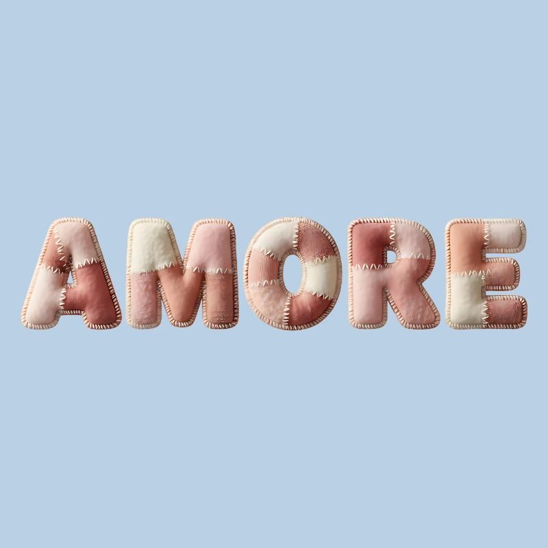Amore Plüschstich Patchwork Geschenk
