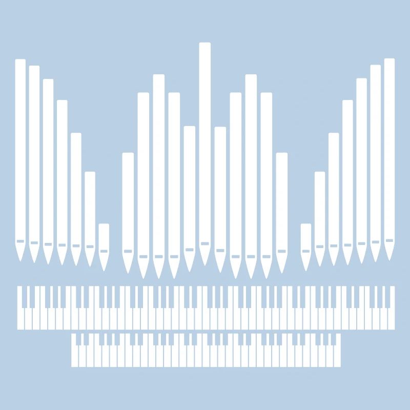 Orgue avec conception de clavier