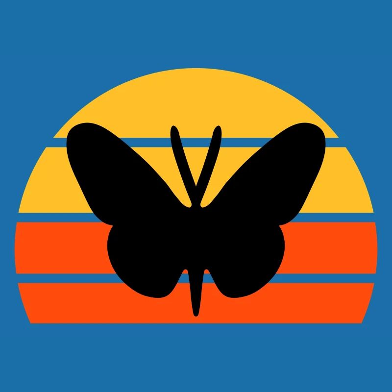 Schmetterling vor einer Halbsonne