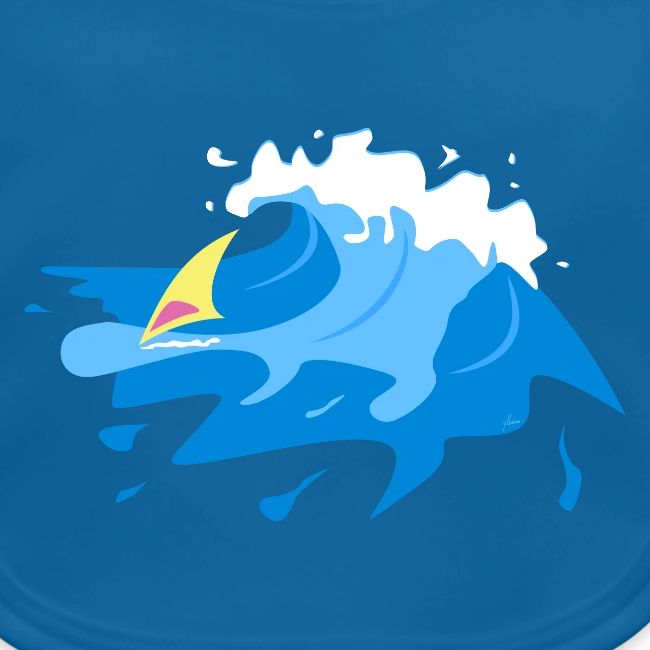 Windsurfing in the wave