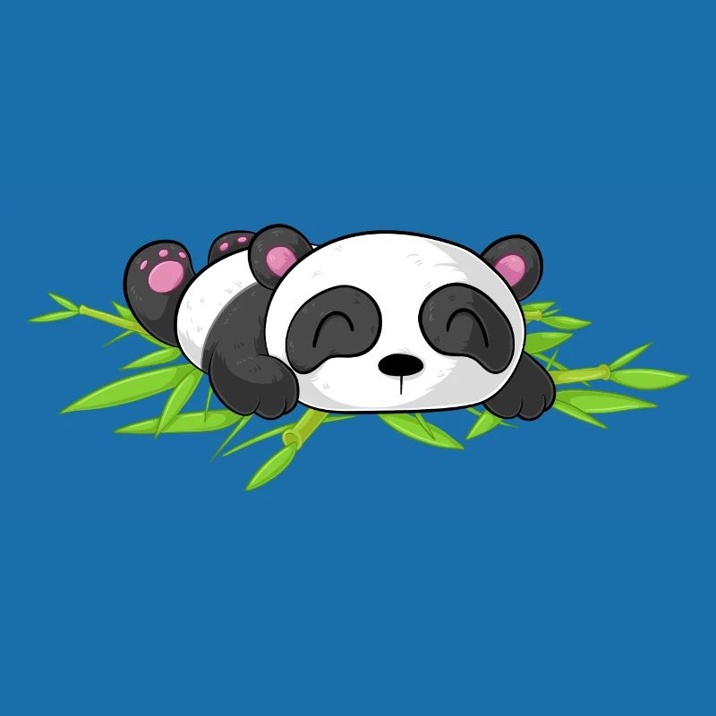 Sleeping Comic Panda