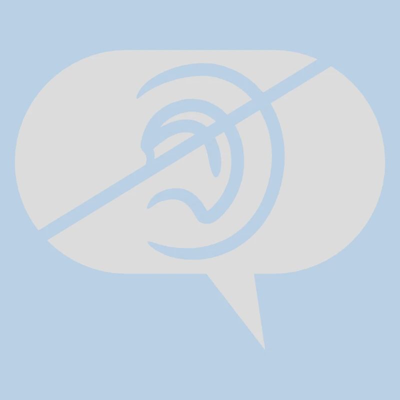 Symbole d’écoute interdit Bulle de discours