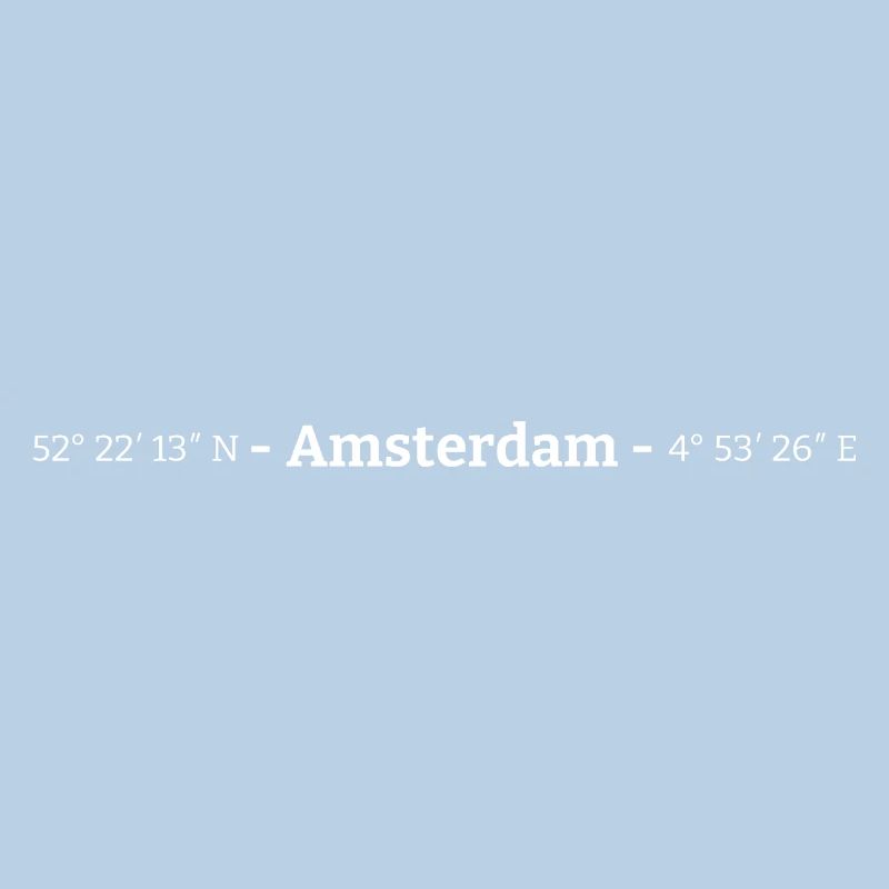 Coordinates Amsterdam