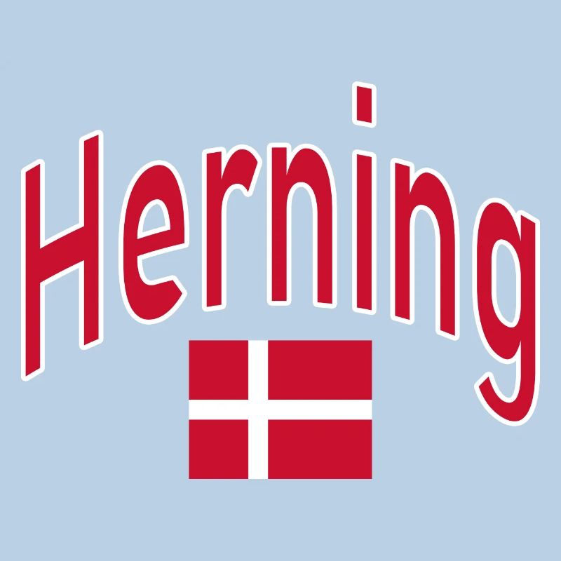 Drapeau de Herning Danemark