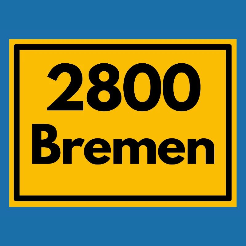 Panneau de lieu - puis rétro ancien code postal 2800 BREMEN