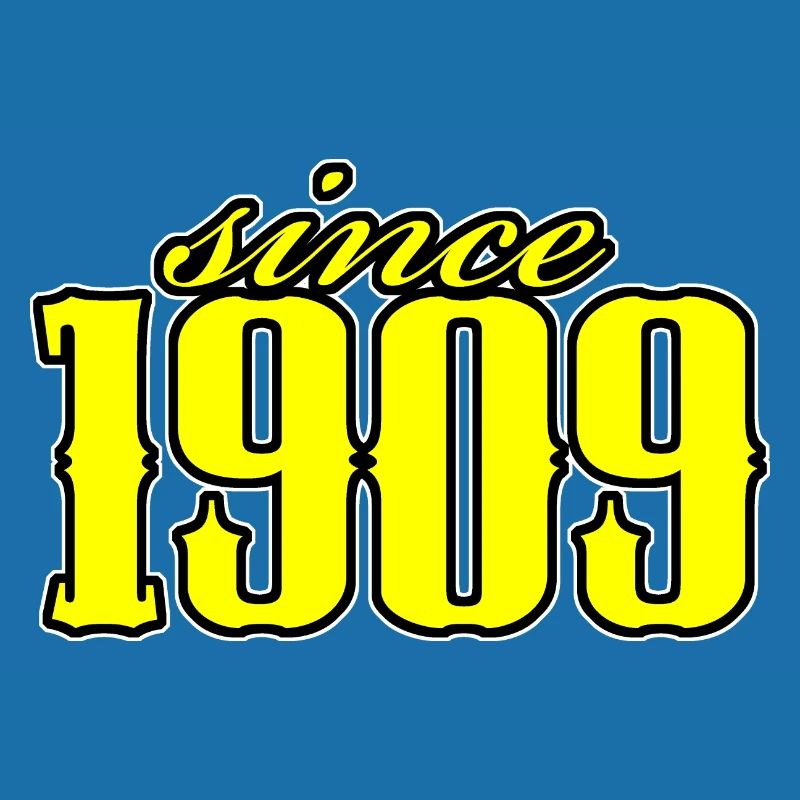 depuis 1909 (jaune)