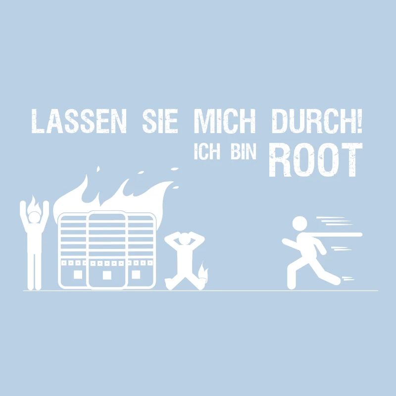 Lassen sie mich durch ich bin root Admin Geschenk