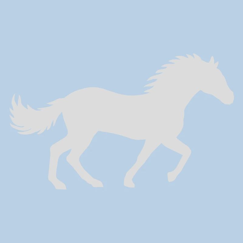 Conception de silhouette de cheval de course