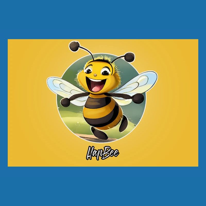 Pun ambiguous expression – HapBee (Happy Bee)