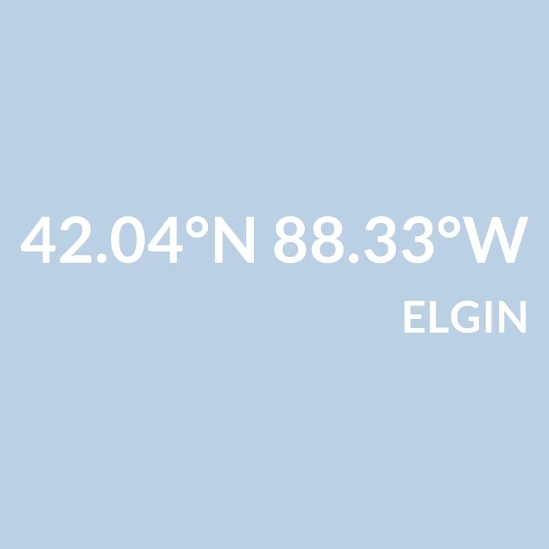 Elgin, Illinois, USA Coordinates