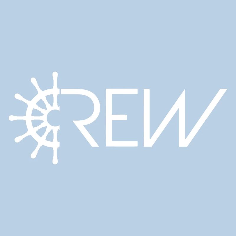 Sailing Crew Sailing Team Ship Steering Wheel Text Logo