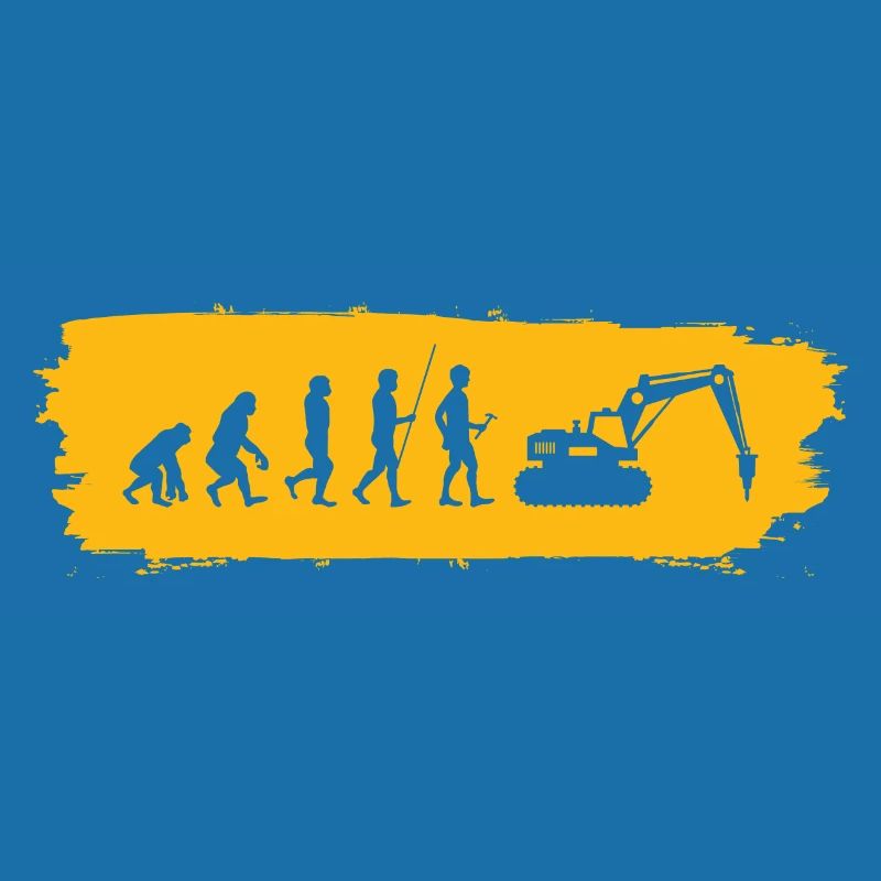 Evolution hin zum Bagger