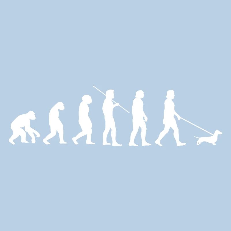 Dackel Evolution Teckel Dachshund Geschenkidee