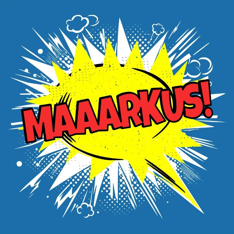 Markus Name Funny Speech Bubble Maaarkus!