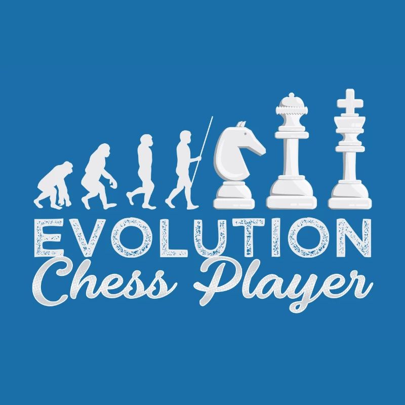 Chess Evolution Chessplayer Idea Gift