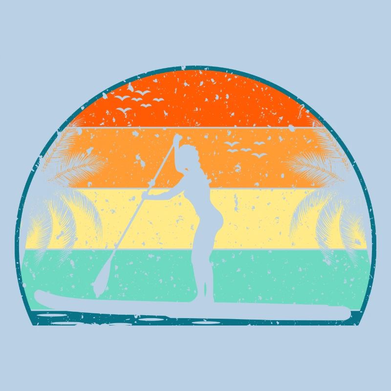 Retro Paddle Board Surf Paddle Surf Paddle Surf Surf