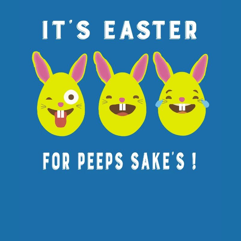 Emoji Bunny Eggs It's Easter For Peeps Sake