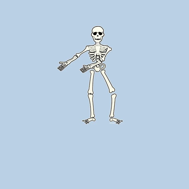 Floss Dance Move Skeleton