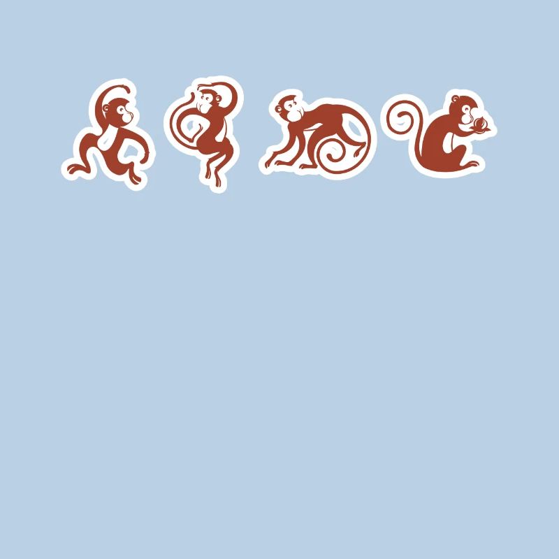 Singe cirque singe drôle design graphique