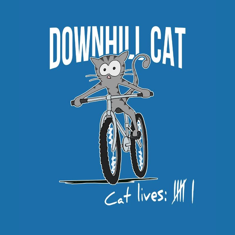 Downhill MTB Cat Katzenleben Countdown Geschenk