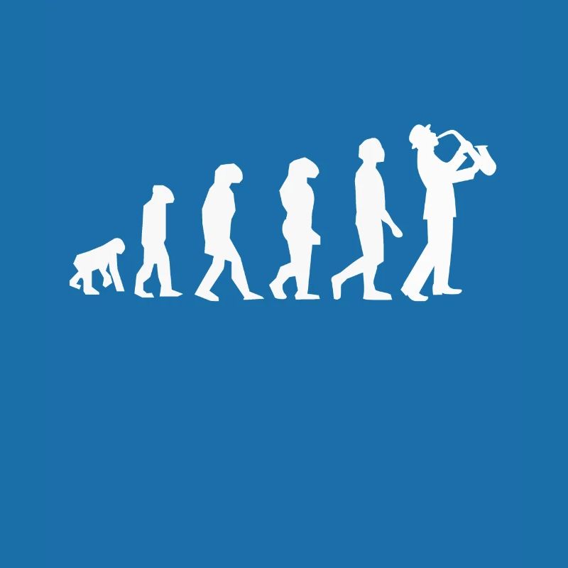 Evolution Saxophone Saxofon Jazzmusik Geschenk