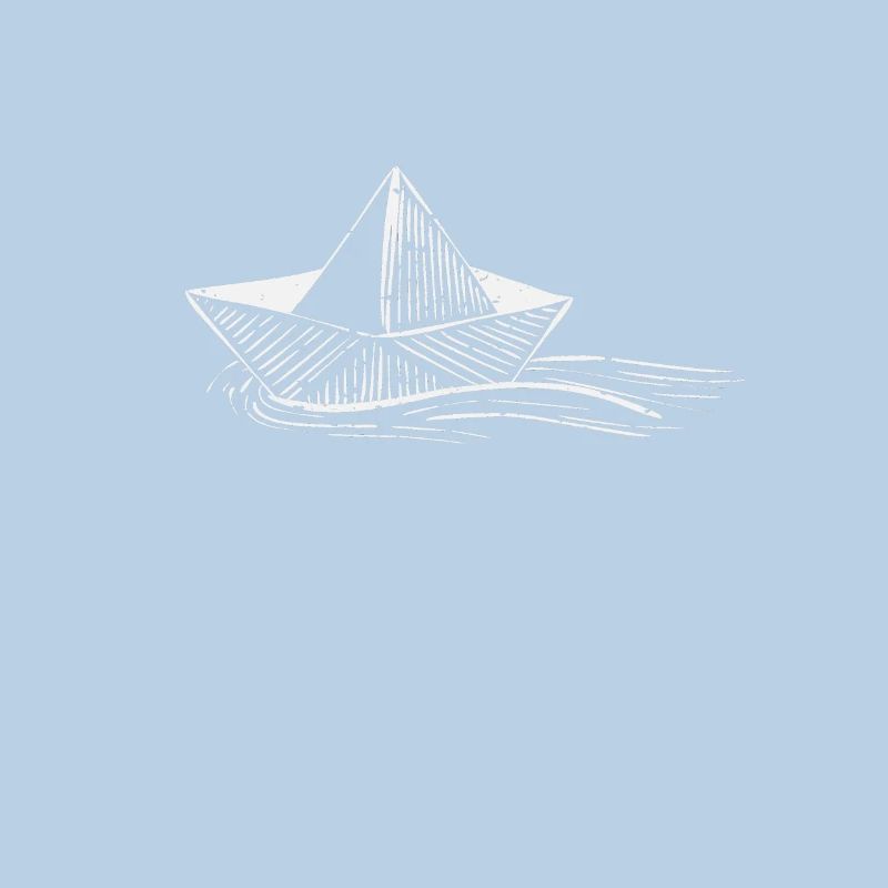 Schwimmendes Papierboot oder Schiff