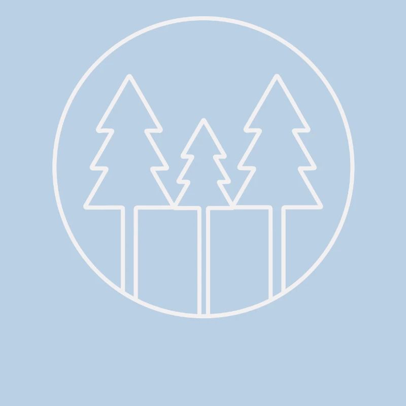 Three trees in a circle