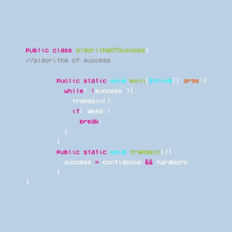 Algorithm Of Success - Coder - Informatiker