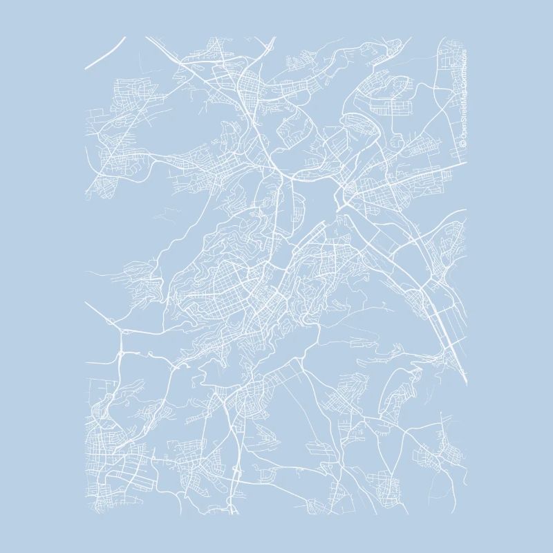 Minimal Stuttgart plan et rues