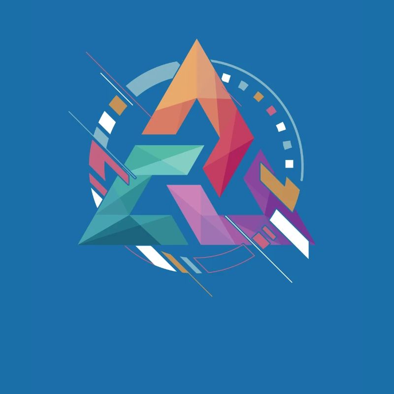 Triangle Abstract With Three Edges Gift