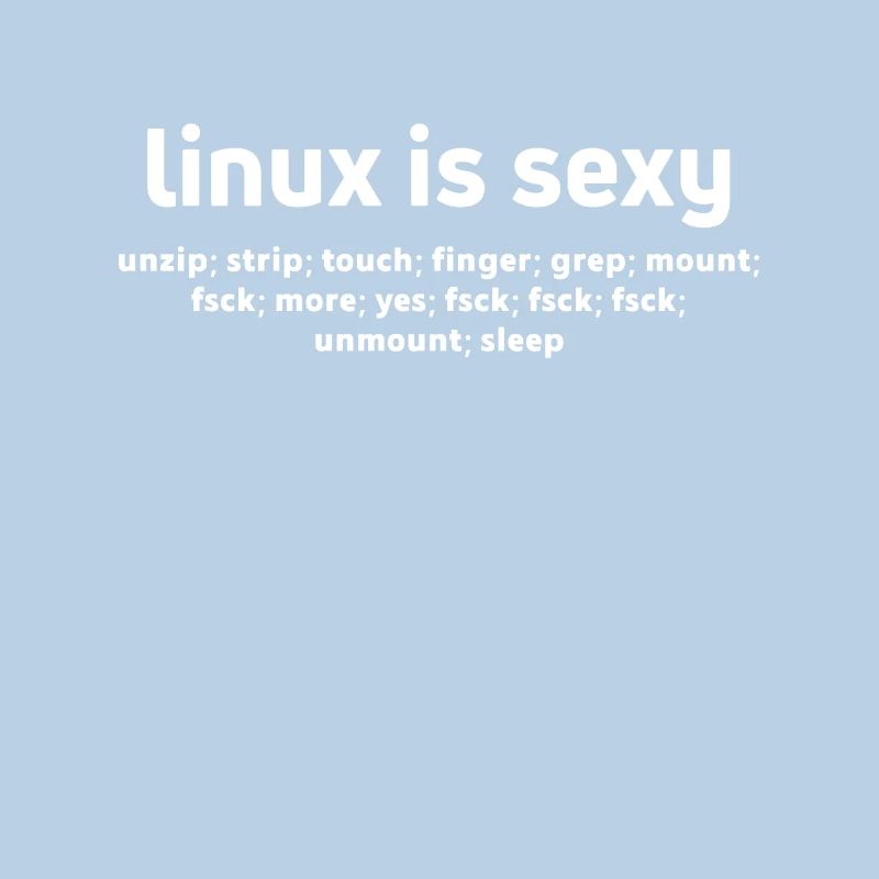 Linux Funny Commands Fsck Unmount Linux-Benutzer